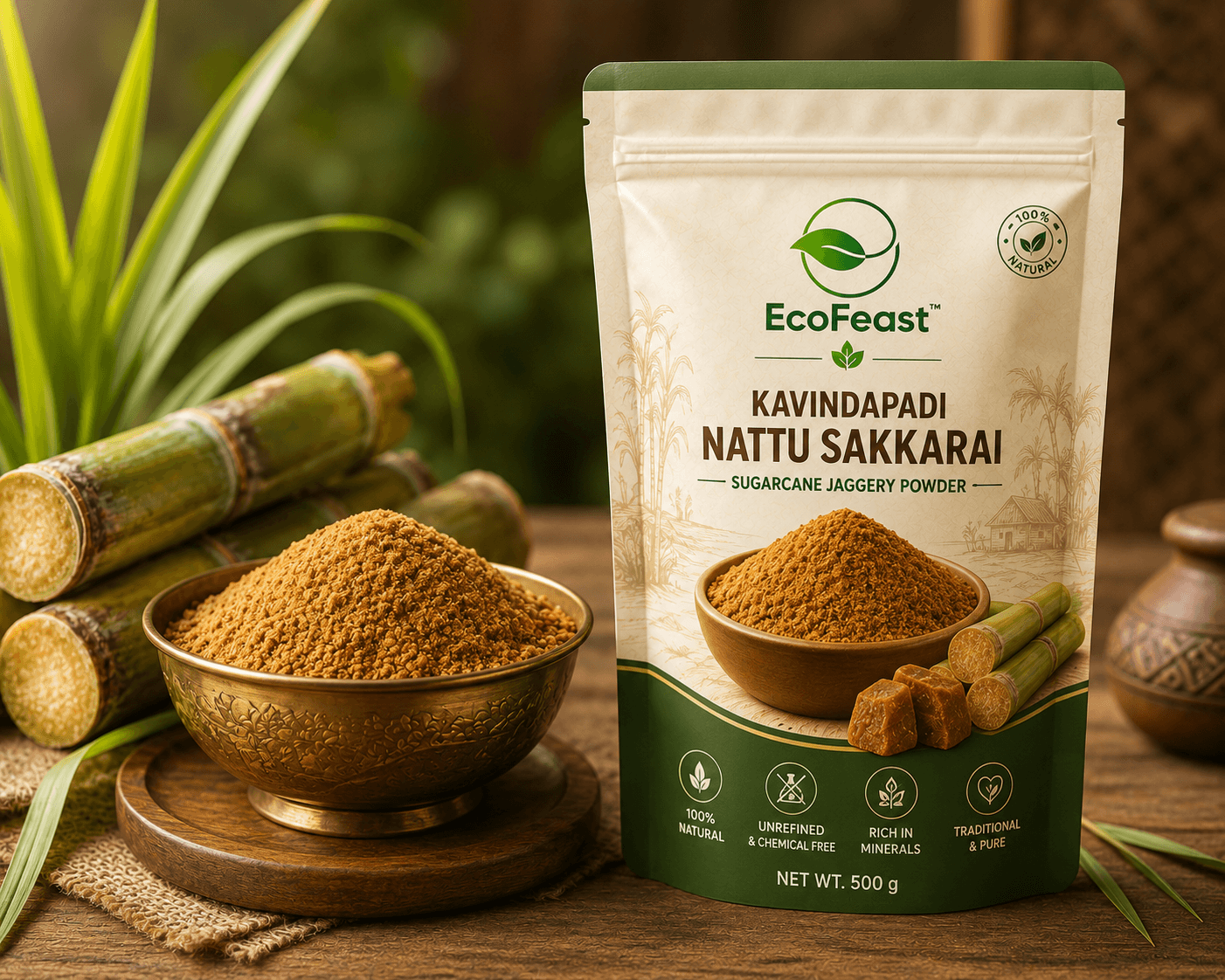 Jaggery Powder (Naattu Sakkarai)